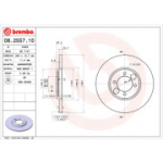 Piduriketas BREMBO 08.2557.10