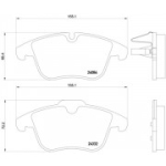 Piduriklotsi komplekt,ketaspidur BREMBO P 61 106X
