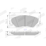 Piduriklotsi komplekt, ketaspidur JURID 572598J