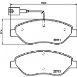 Piduriklotsi komplekt, ketaspidur HELLA 8DB 355 020-561