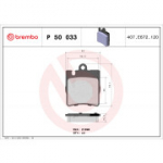 Piduriklotsi komplekt, ketaspidur BREMBO P 50 033