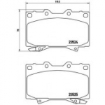 Piduriklotsi komplekt, ketaspidur BREMBO P 83 048