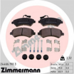 Piduriklotsi komplekt, ketaspidur ZIMMERMANN 24466.190.3