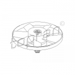 Ventilaator, mootorijahutus TOPRAN 107 716