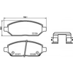 Piduriklotsi komplekt,ketaspidur BREMBO P 59 088