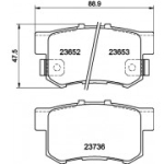 Piduriklotsi komplekt, ketaspidur HELLA 8DB 355 009-581