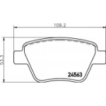 Piduriklotsi komplekt, ketaspidur HELLA 8DB 355 014-021