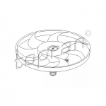 Ventilaator, mootorijahutus TOPRAN 202 364