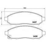 Piduriklotsi komplekt, ketaspidur BREMBO P 56 059