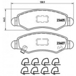 Piduriklotsi komplekt, ketaspidur BREMBO P 79 015