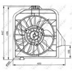 Ventilaator, mootorijahutus NRF 47032