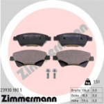 Piduriklotsi komplekt, ketaspidur ZIMMERMANN 23930.180.1