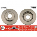 Piduriketas TRW DF1663