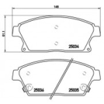Piduriklotsi komplekt, ketaspidur BREMBO P 59 077