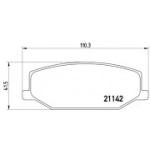 Piduriklotsi komplekt, ketaspidur BREMBO P 79 001