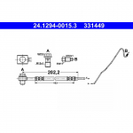 Pidurivoolik ATE 24.1294-0015.3