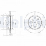 Piduriketas DELPHI BG3074