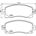 Piduriklotsi komplekt, ketaspidur BREMBO P 78 028
