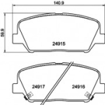 Piduriklotsi komplekt, ketaspidur HELLA 8DB 355 020-591