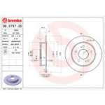 Piduriketas BREMBO 08.5737.20