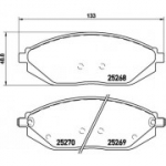 Piduriklotsi komplekt, ketaspidur BREMBO P 10 054