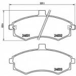 Piduriklotsi komplekt, ketaspidur BREMBO P 30 020