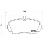 Piduriklotsi komplekt, ketaspidur BREMBO P 50 036