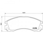 Piduriklotsi komplekt, ketaspidur BREMBO P 61 089