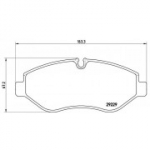 Piduriklotsi komplekt, ketaspidur BREMBO P A6 026
