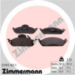 Piduriklotsi komplekt, ketaspidur ZIMMERMANN 23193.165.1