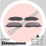 Piduriklotsi komplekt, ketaspidur ZIMMERMANN 24418.170.1