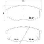 Piduriklotsi komplekt, ketaspidur BREMBO P 30 055