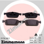 Piduriklotsi komplekt, ketaspidur ZIMMERMANN 25736.180.1