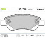 Piduriklotsi komplekt, ketaspidur VALEO 301718