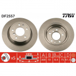 Piduriketas TRW DF2557
