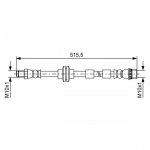 Pidurivoolik BOSCH 1 987 481 733