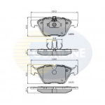 Piduriklotsi komplekt, ketaspidur COMLINE CBP01300