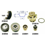 Veepump + hammasrihmakomplekt MAPCO 41844