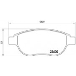 Piduriklotsi komplekt, ketaspidur BREMBO P 61 068X