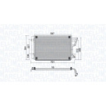 Kondensaator, kliimaseade MAGNETI MARELLI 350203951000