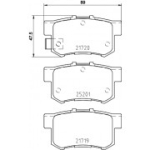 Piduriklotsi komplekt, ketaspidur BREMBO P 79 027