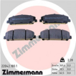 Piduriklotsi komplekt, ketaspidur ZIMMERMANN 22042.180.1