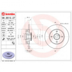 Piduriketas BREMBO 08.9512.27