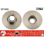 Piduriketas TRW DF1856