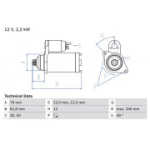 Starter BOSCH 0 986 025 110