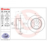 Piduriketas BREMBO 08.5748.20