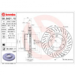 Piduriketas BREMBO 09.8421.11