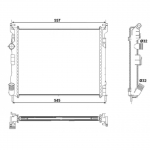 Radiaator, mootorijahutus NRF 53032