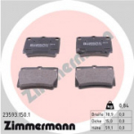 Piduriklotsi komplekt, ketaspidur ZIMMERMANN 23593.150.1
