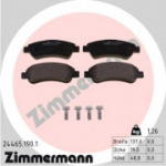 Piduriklotsi komplekt, ketaspidur ZIMMERMANN 24465.190.1